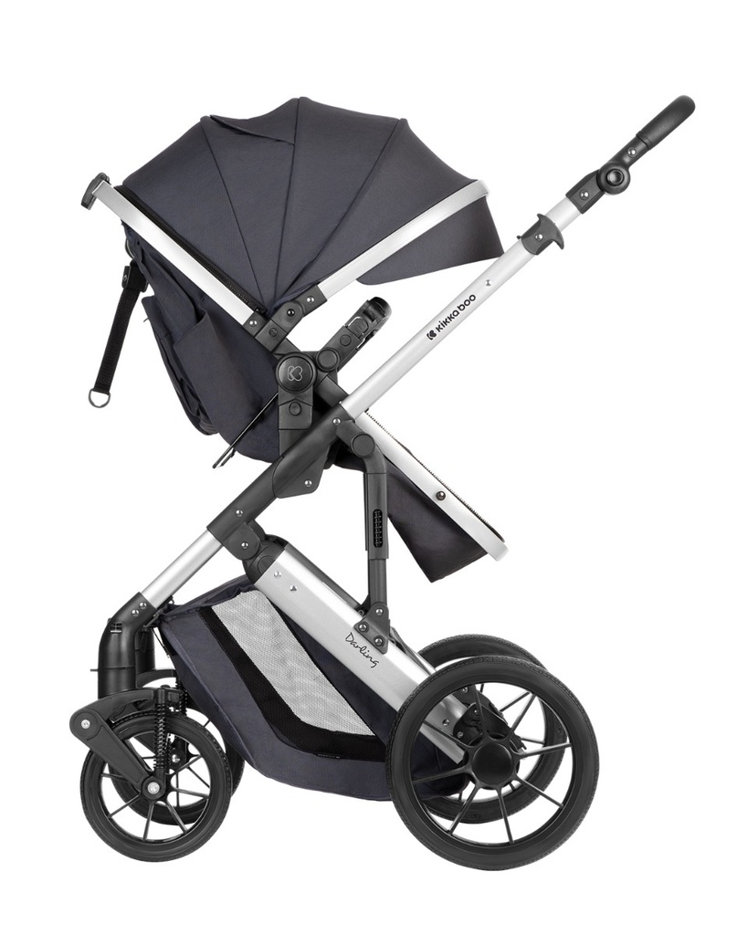 Carrito de bebé 3en1 asiento transf. Darling Gris Oscuro