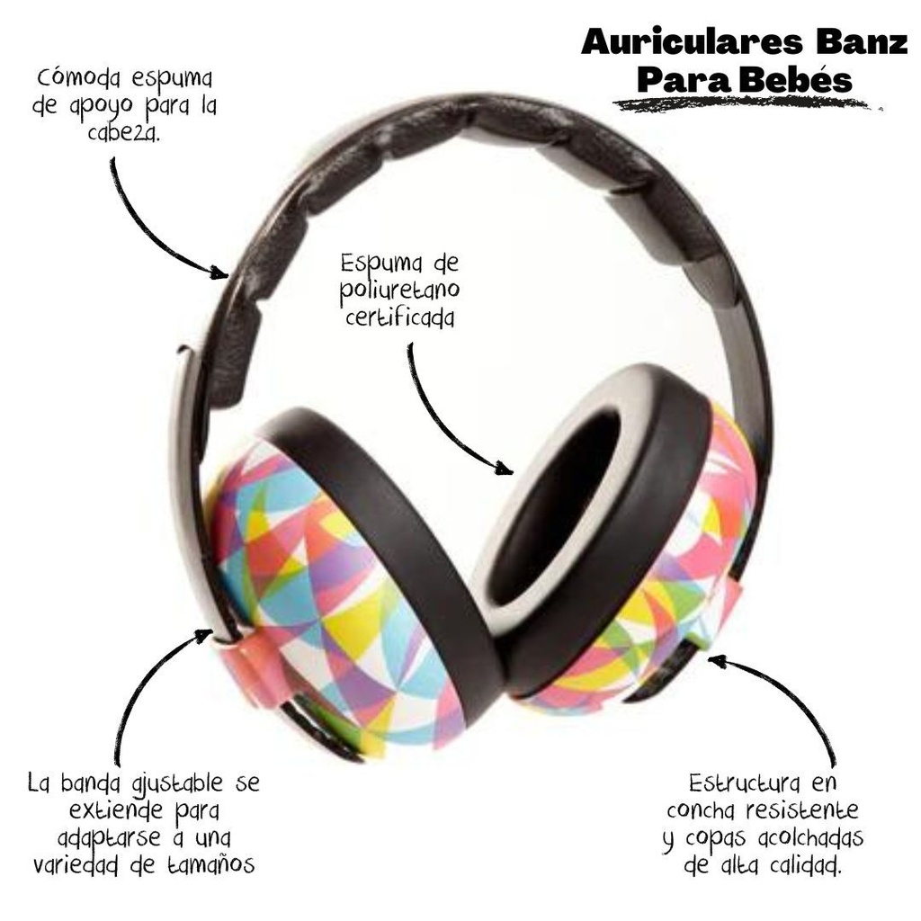 CASCOS BANZ ANTI RUIDO DARK GREEN BABY