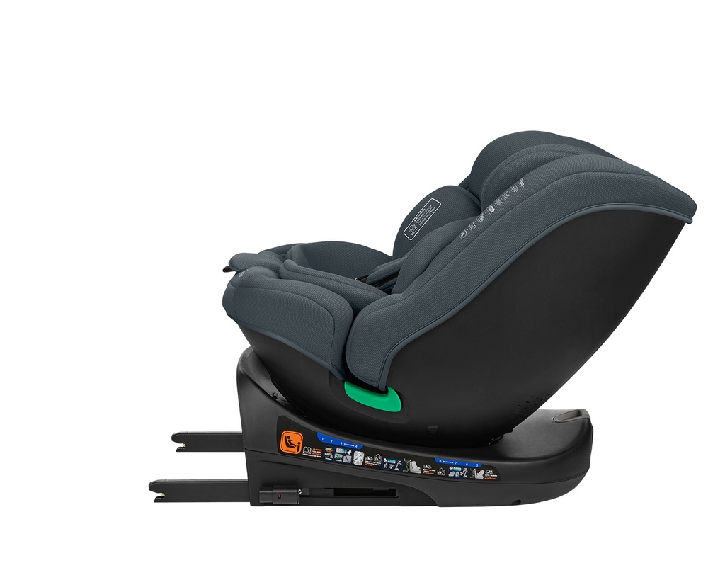 Silla de coche 40-150 cm i-Round i-SIZE Gris Oscuro