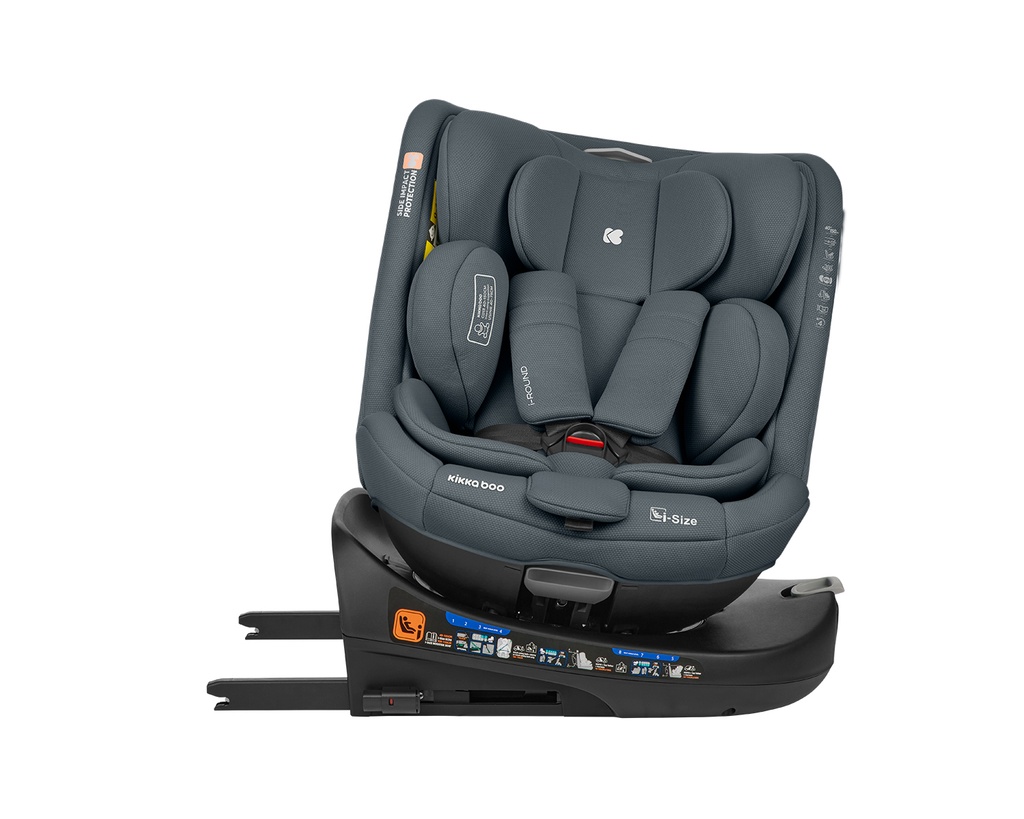 Silla de coche 40-150 cm i-Round i-SIZE Gris Oscuro