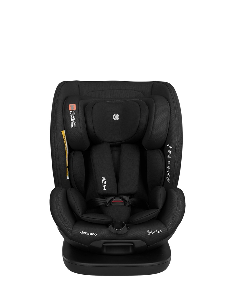 Silla de coche 40-150 cm i-View i-SIZE Negro