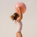 PELOTA DE PLAYA FLORES ROSA 35 CM