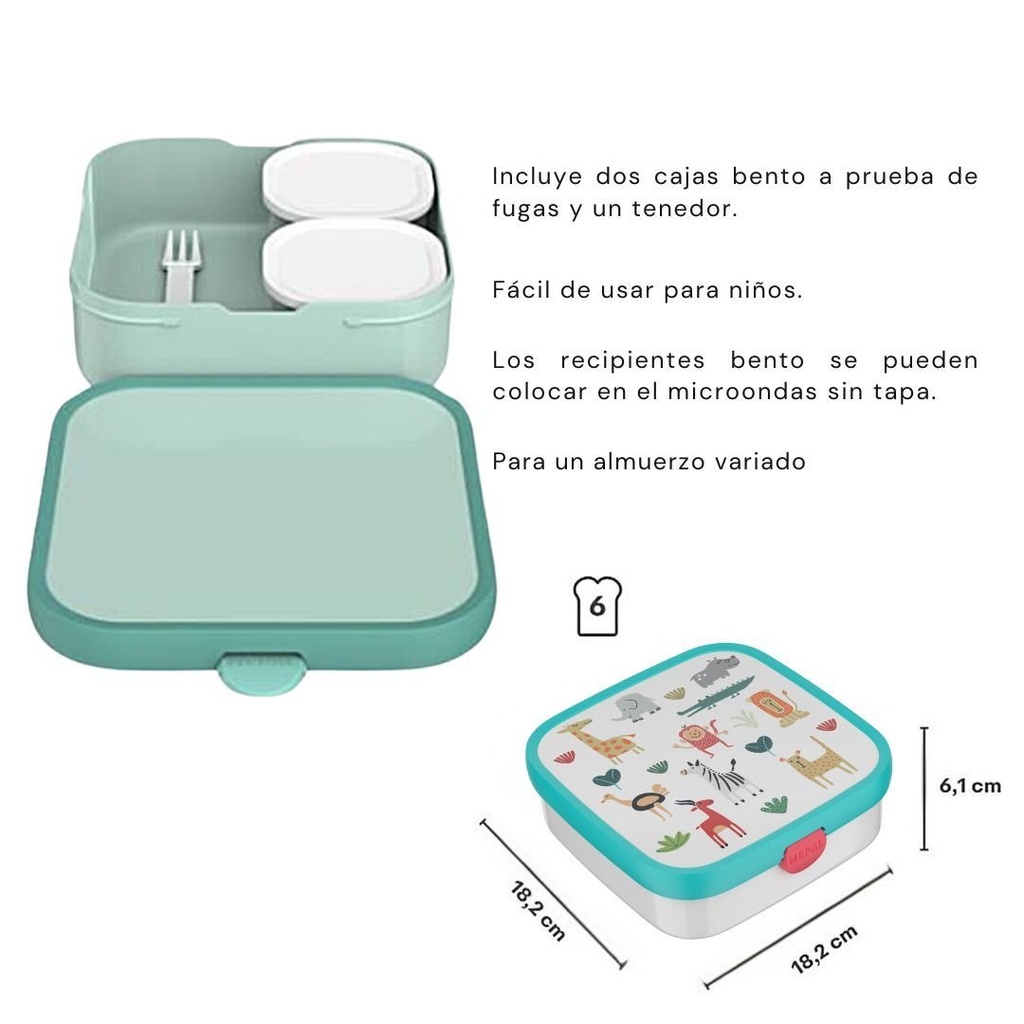 CAJA BENTO CAMPUS GRANDE ANIMAL FRIENDS