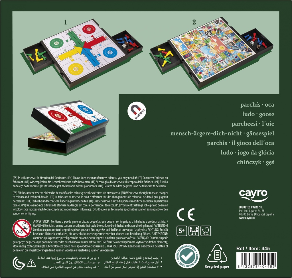 Ajedrez - Damas en caja metálica