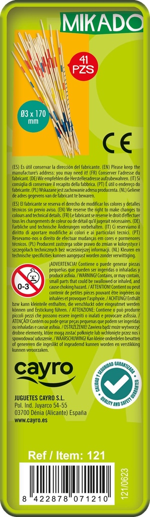 Mikado caja de metal