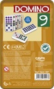 Dominó colores doble 9 caja de metal