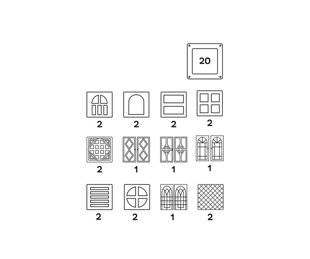Imanix Cool Windows 40 pzas. (20 pzas. + 20 clicks)