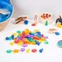 Tickit Conjunto de 72 conchas de color translúcidas