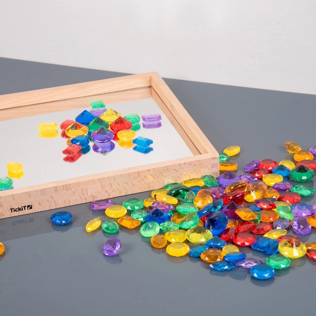 Tickit Conjunto de 144 joyas de colores translúcidos