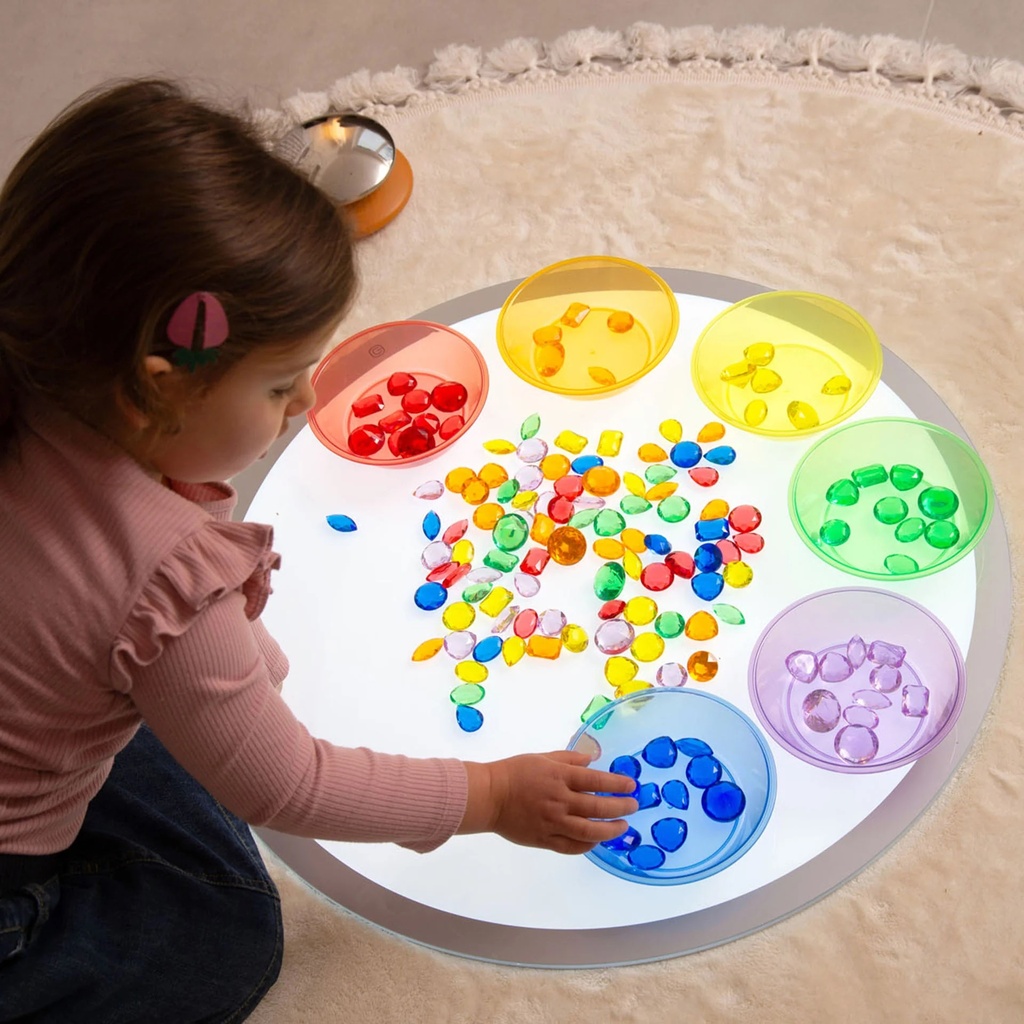 Tickit Conjunto de 144 joyas de colores translúcidos