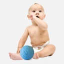 Pelota sensorial bicolor turquesa/amarillo