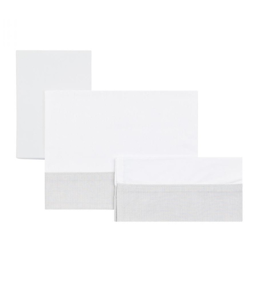 SABANA CUNA 3 PCS (CUNA 70) 120x180 CM STAR GRIS