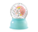 Lámpara bola de nieve Unicornio