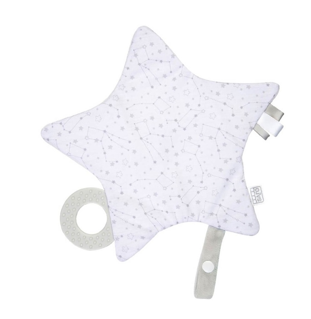 Estrellita papel crujiente gris