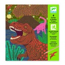 Cuadros para rascar El reino de los dinos