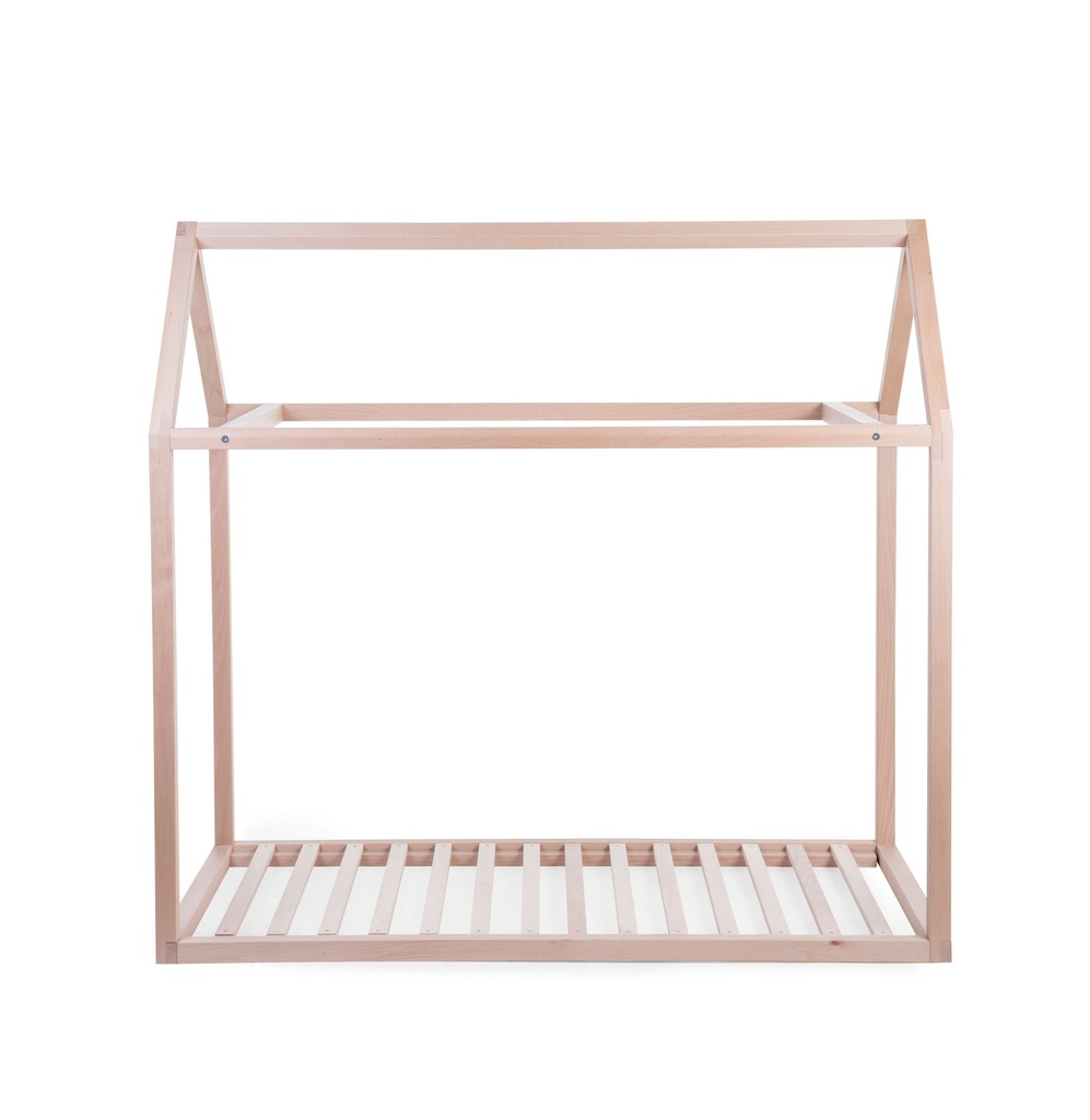 Estructura Cama Casa Natural + Somier 70X140cm