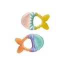 Mordedores de agua pececitos naranja y amarillo