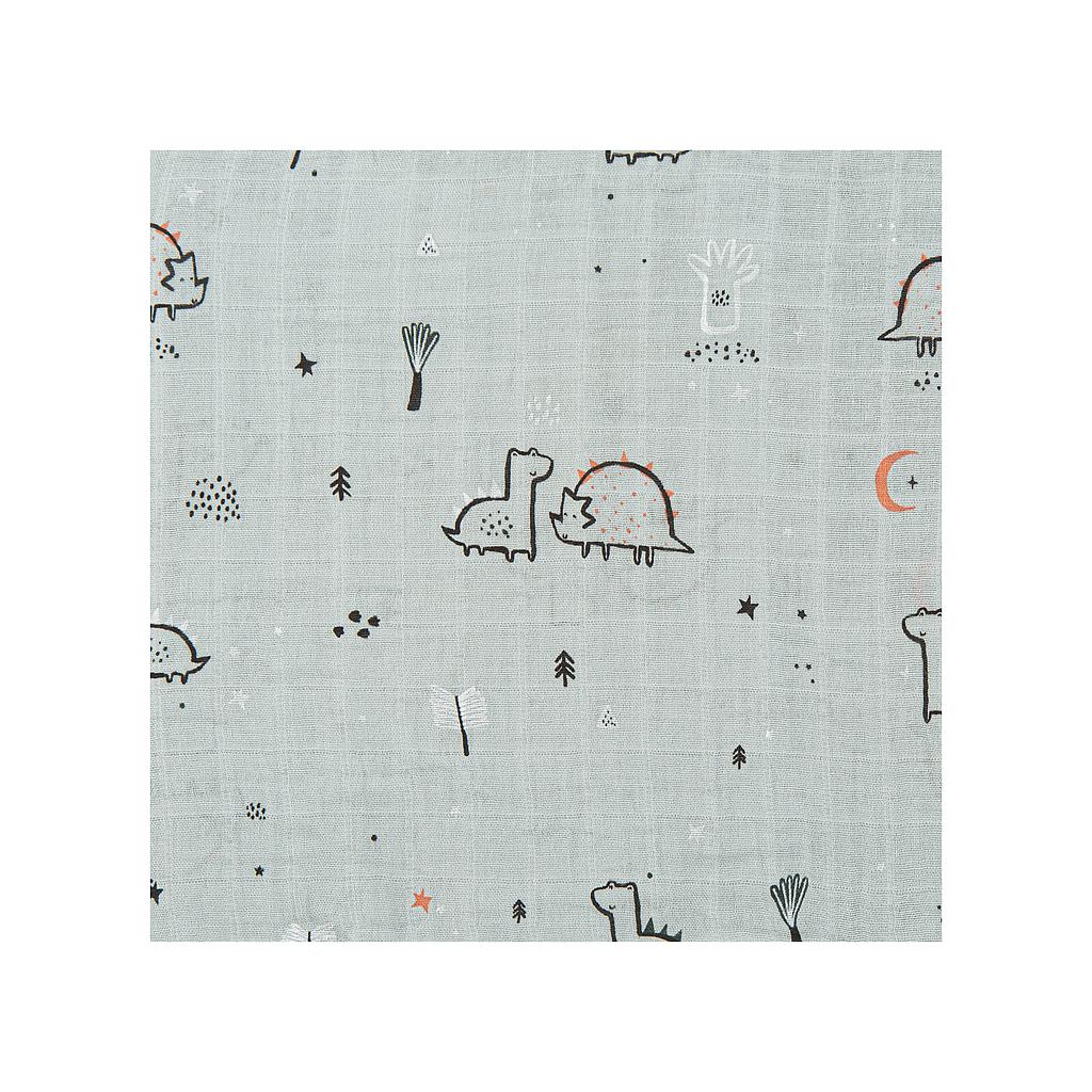 Muselina Bambú 120X120 Jurasic Menta