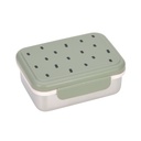Fiambrera Acero Inoxidable Happy Prints light olive