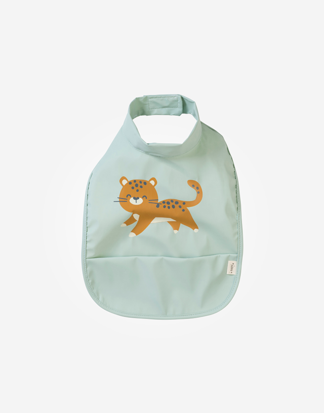 Babero impermeable "Cheethas" menta 