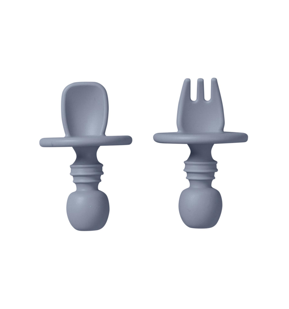 Cubiertos antiahogo "Nordic" azul