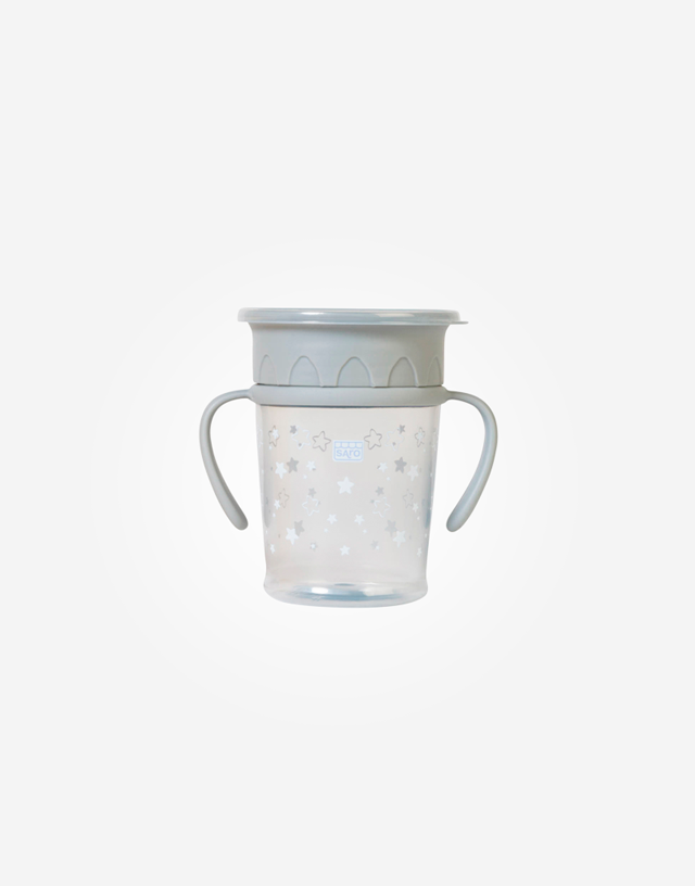 Vaso antigoteo 360 "Amazing Cup" gris