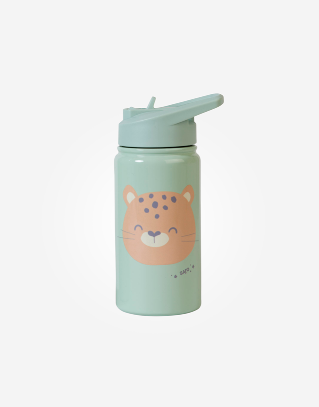 Botella térmica con pajita 350ml. menta