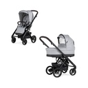 COCHECITO DUO PARKOUR CHASSIS FUME TEXTIL GRIS