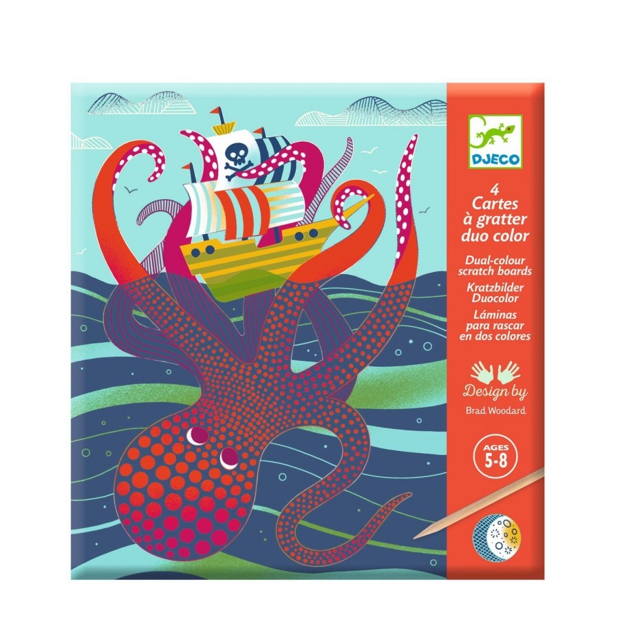 Cuadros para rascar Encima y debajo