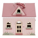 Casa de muñecas de madera portable
