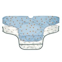 Babero manga larga 2 piezas Happy Rascals Smile sky blue