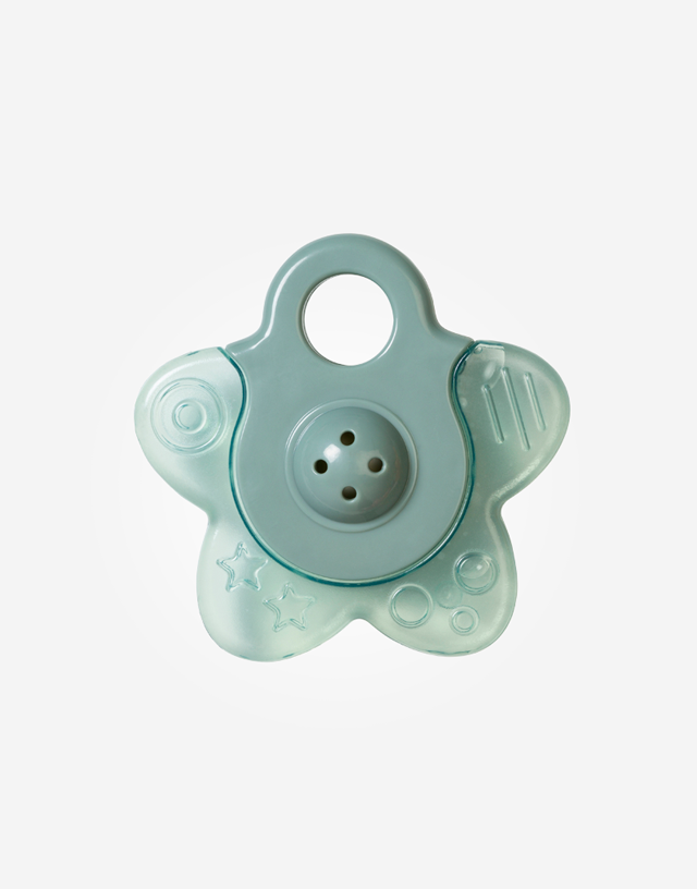 Mordedor agua con sonajero Star menta