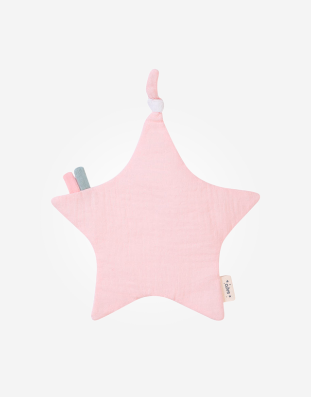Estrellita papel crujiente rosa
