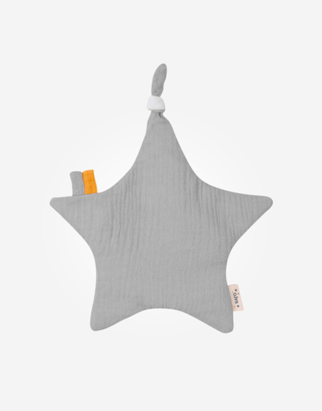 Estrellita papel crujiente gris
