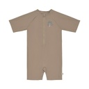 LSF Short Sleeve Sunsuit choco 03-06 months, Size: 62/68