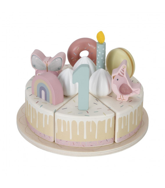 Pastel de cumpleaños rosa