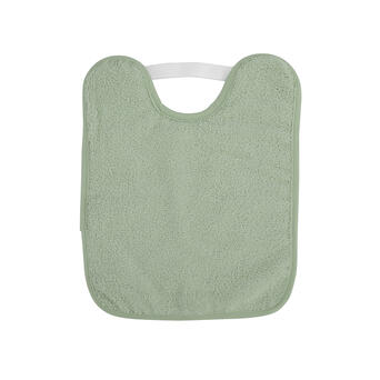 Babero rizo plastificado goma verde