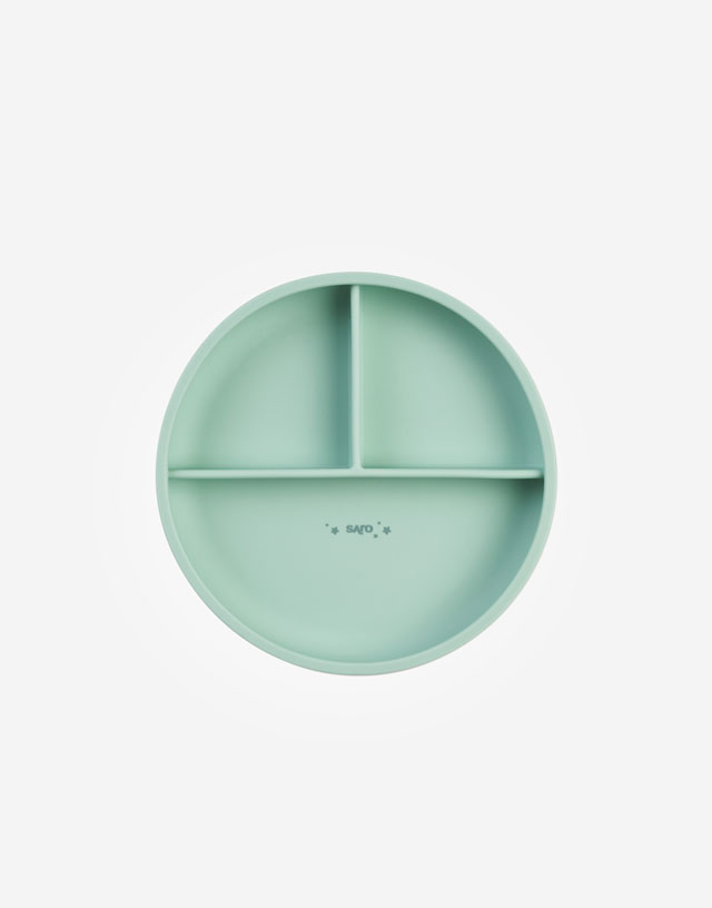 Plato con secciones Food & Fun Menta