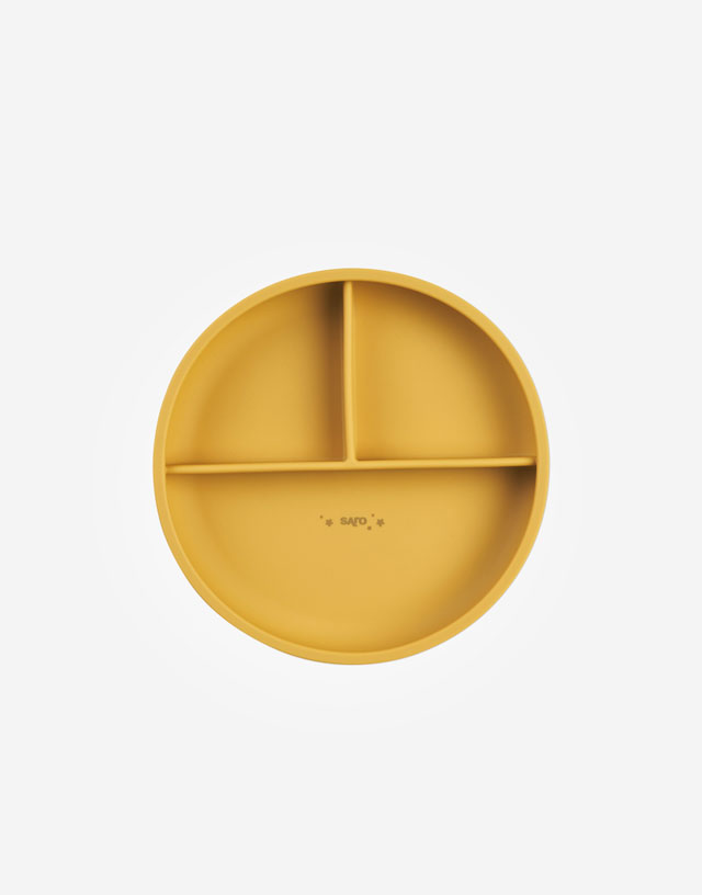 Plato con secciones Food & Fun Mostaza