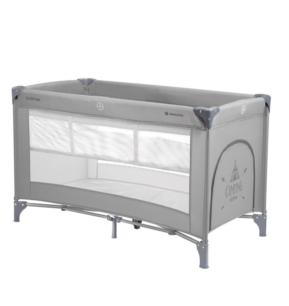 Cuna de viaje 2 niveles So Gifted Gris 2023