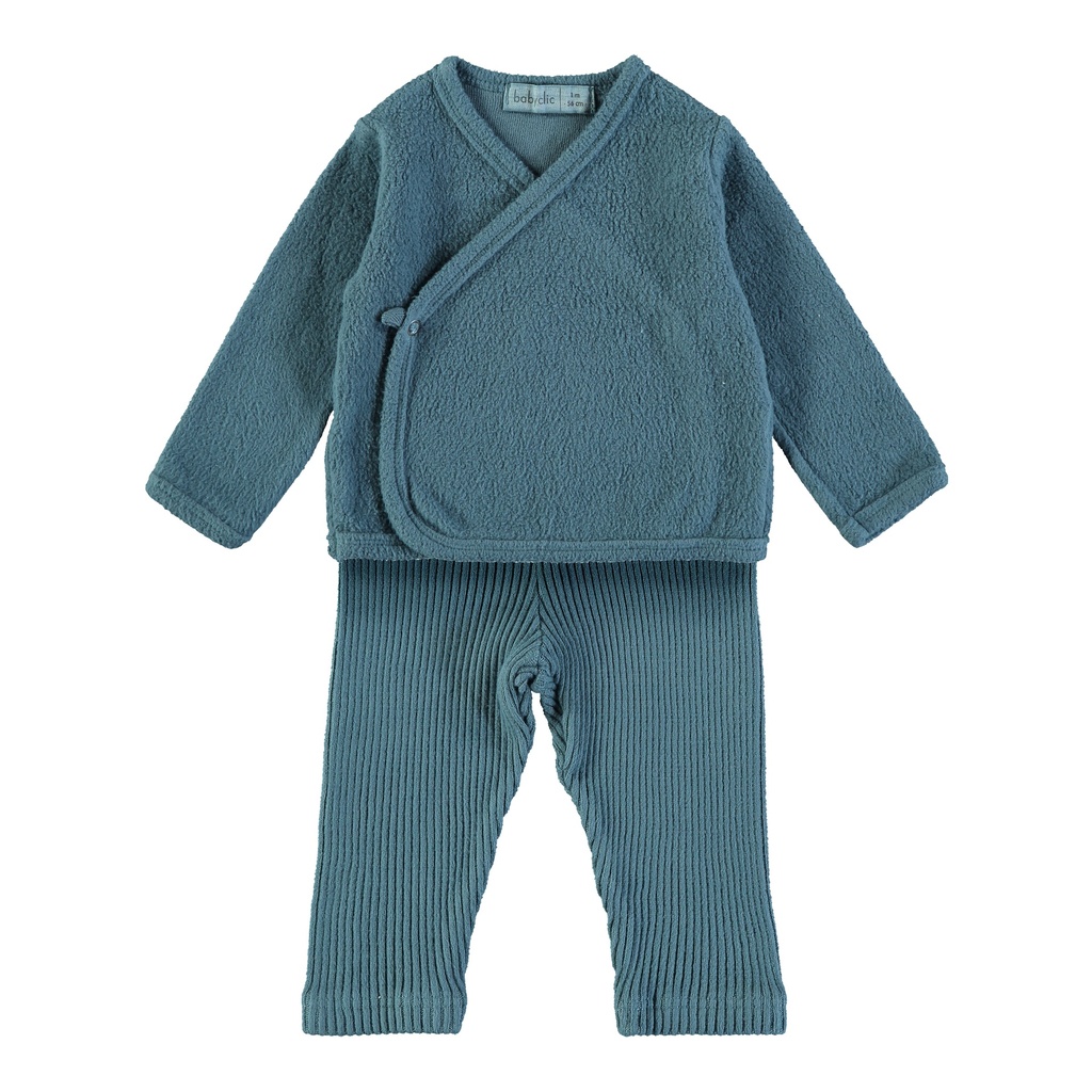 Conjunto bebé - Rib Baltic Blue