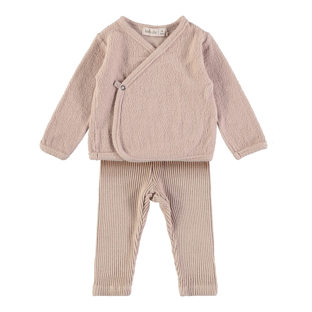 Conjunto bebé - Rib Soft Pink