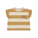 Camiseta M/C Stripes Mustard