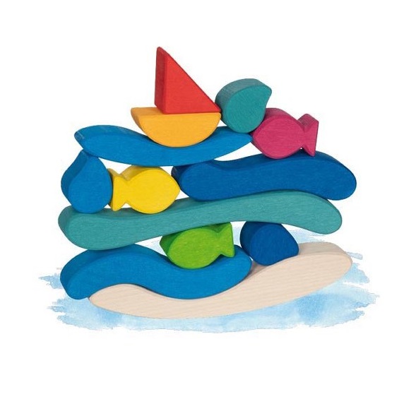 Juego de apilar  mundo acuático