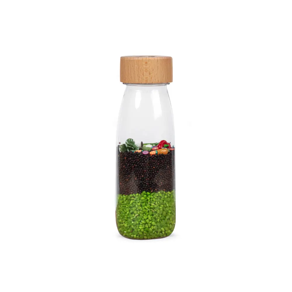 Botella sensorial Veggies