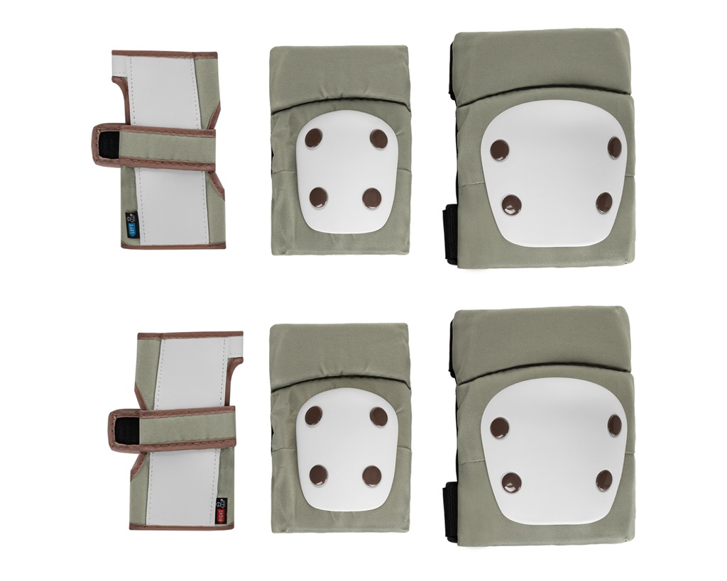 Protectores para rodillas y codos color verde militar