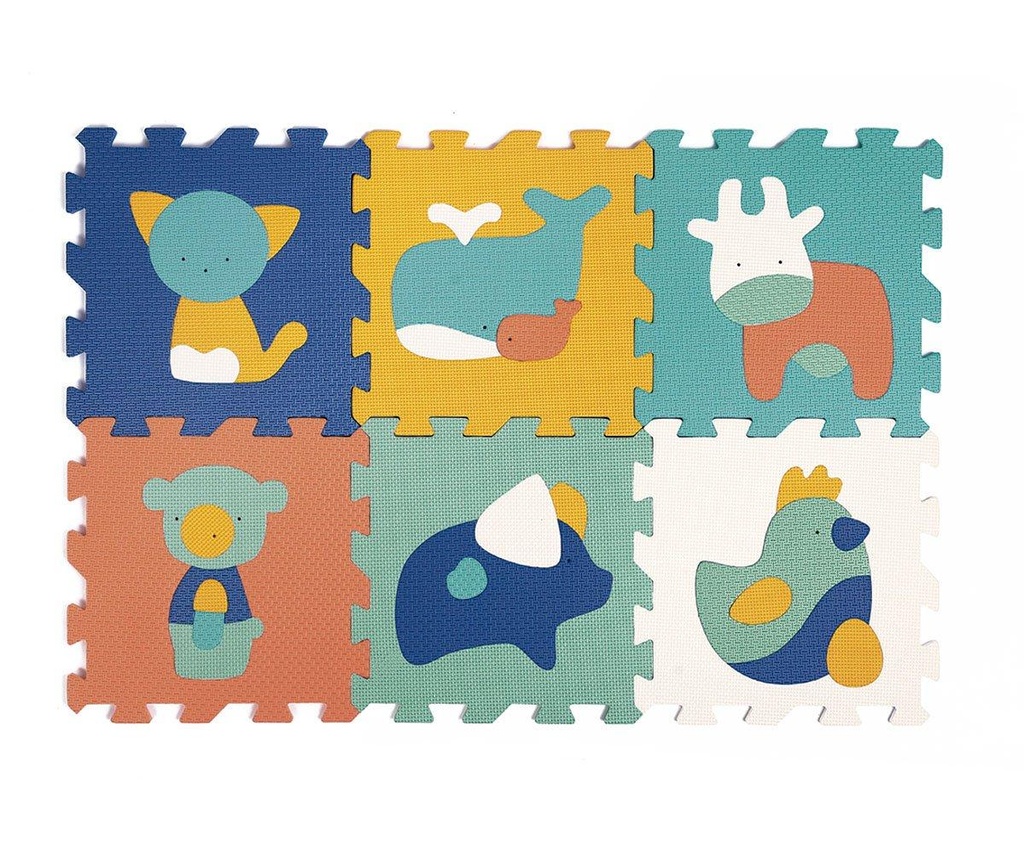 Losas de espuma 6 animales Ludi