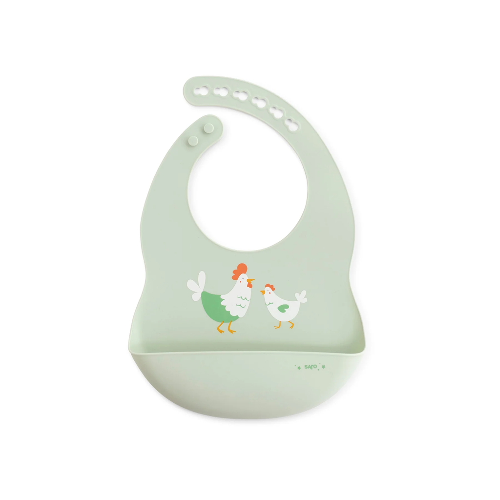 Babero silicona Funny Farm