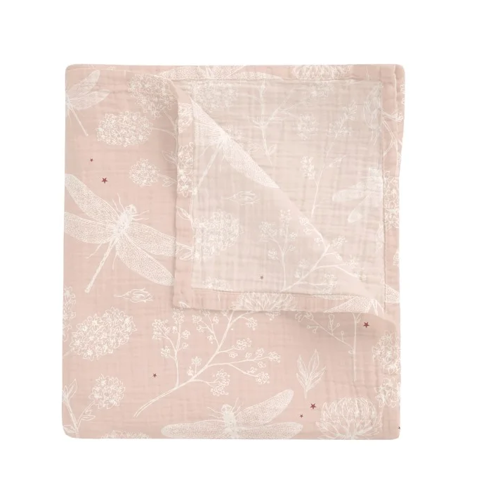 Muselina Bambú 120X120 Dafne rosa