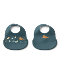 Babero Silicona 2-pack Arctic Sea / Ocean view